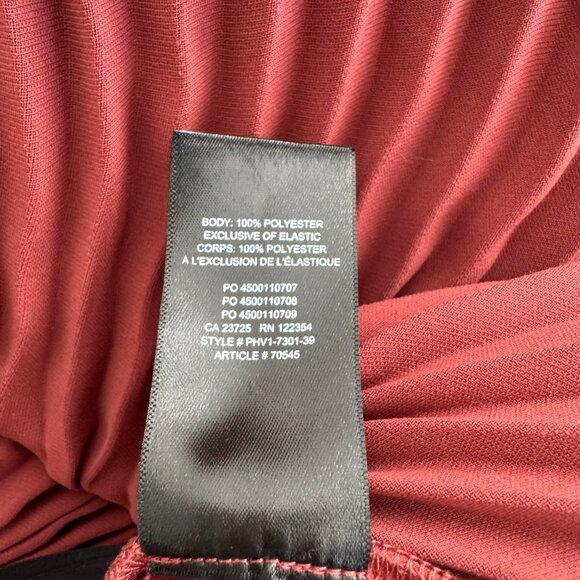 Babaton Pleated Crepe Skirt in Rust, size Small - Picture 6 of 6